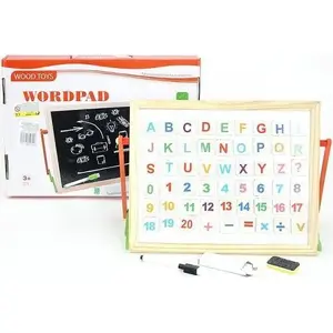 Magnetic Wooden Puzzle/Tablet Set in Box Adar model 516182 — wooden magnetic play set