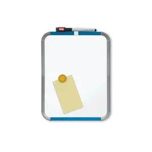Magnetic Mini Whiteboard NOBO Mini Slim Frame 22×28 cm, plastic frame, steel surface, fixed mount