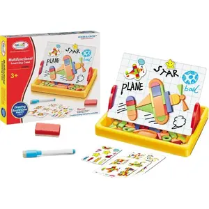 Магнитная доска для рисования LEANToys — набор геометрических фигур с магнитами