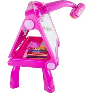 Chalkboard Easel Projector LEANToys 49 cm — tabletop drawing board for chalk and markers