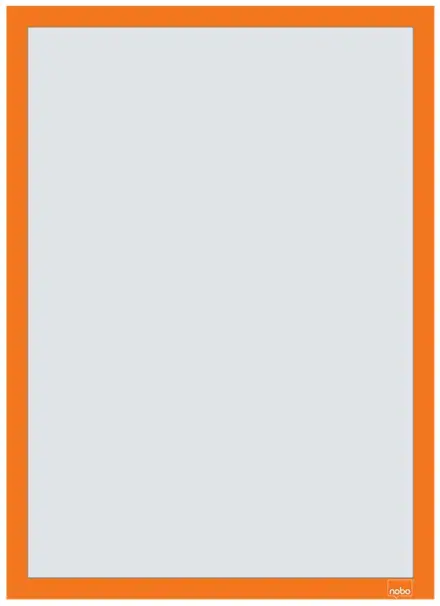 NOBO Magnetic Self-adhesive Poster Frame A3 Orange Photo 3
