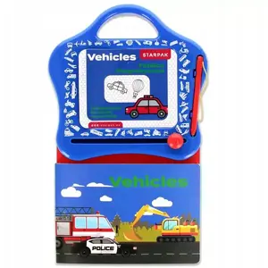 Magnetic Drawing Board STARPAK TABLICA MAGNET KSIAZ NAUKA RYSOW VEHICLES BC1/12
