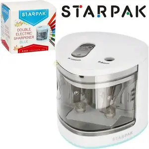 Точилка для карандашей STARPAK STK TEM4 — на батарейках, для одного карандаша, для школы/офиса