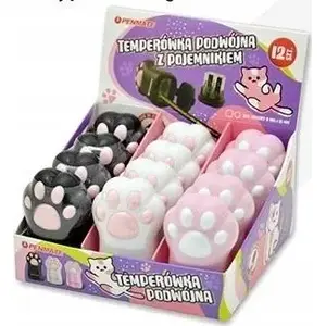 Точилки TEKA двойные «Кошачья лапка», 12 шт (PENMATE) MPN 596014