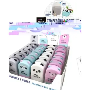 Точилка для карандашей Kidea Temperówka z gumką Miś — точилка с ластиком