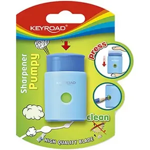 Одиночная точилка для карандашей Keyroad TEMPERÓWKA PUMPY-UP (компактная настольная ручная)