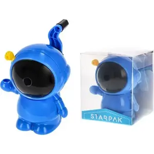 Точилка STARPAK STK TEM9 — ручная с контейнером для очистков, школьная