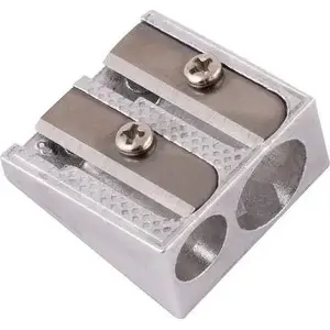 Sharpener set D.Rect double metal pencil sharpener, 12 pcs