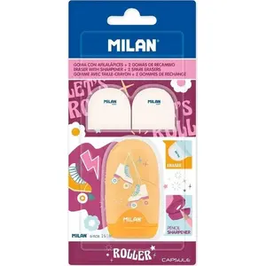 Точилка и ластик TEKA Capsule Roller с 2 ластиками MILAN (MPN 616303)