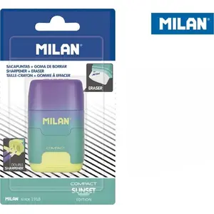Точилка‑ластик Milan Compact Sunset — Milan модель 368579, комбинированная точилка и ластик
