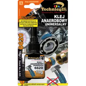 Anaerobais skrūvju līme Technicqll A-525, universāla šķidruma formula, 10 g