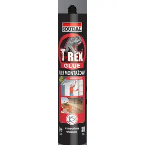 Монтажный клей Soudal T-REX 380 г — супермощный строительный клей в картридже