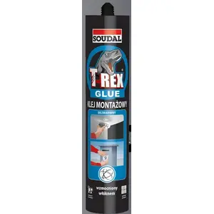 Монтажный клей Soudal T-REX 380 г прозрачный — клей для сборки и крепления