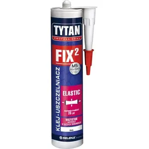Montāžas līme Tytan FIX2 Elastic 290 ml — balta