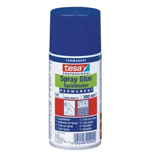 Līme aerosols Tesa 300 ml Permanent H6002000 — kontaktlīme stiprām saistībām