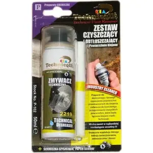 Tīrīšanas un degreaser komplekts salīmējamām virsmām Technicoll P-102 50 ml