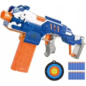 Soft Dart Toy Gun with Target and 20 Soft Darts, No name, HN143540, for ages 8+