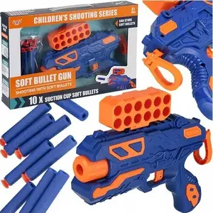 Toy Dart Gun Mega Creative PISTOLET NA STRZAL 32x21x6 MC WB 36, foam darts, lightweight play pistol