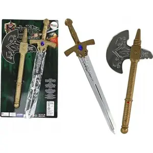 Toy Knight Weapon Set LEANToys Miecz Topór — foam sword and axe set for children