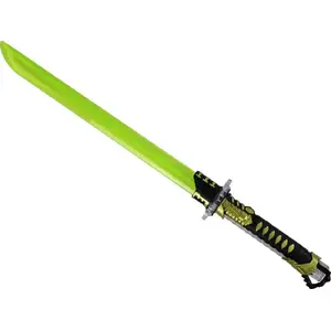 Toy Samurai Light Sword LEANToys model 16675 — battery-powered, yellow