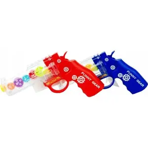 Battery-operated toy pistol Dromader P12 with light and sound, 3 modes — single unit
