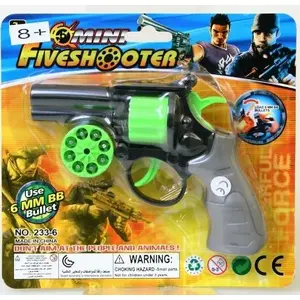 Blank-firing and ball pistol Trifox 495504 — mixed cartridges and balls