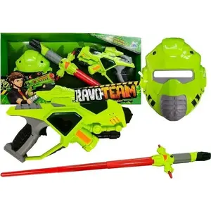 Toy Space Sword with Mask and Green Light, LEANToys 4310, children's role-play accessory
