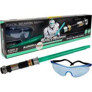 Children's Light Saber Toy LEAN Sport 7845 — turquoise, protective goggles, sound effects