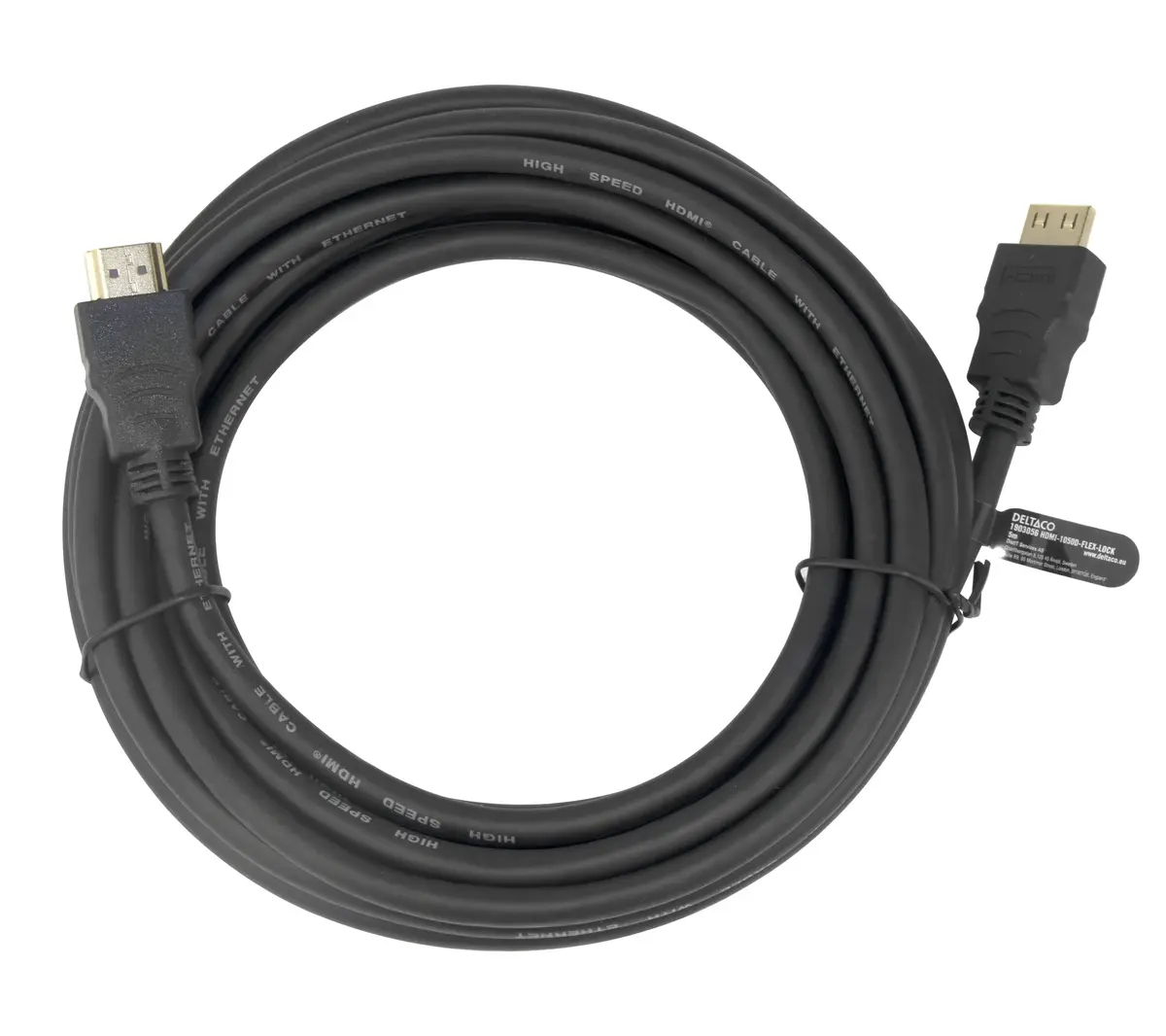 DELTACO HDMI-1050D-FLEX-LOCK кабель HDMI 5 м Photo 3