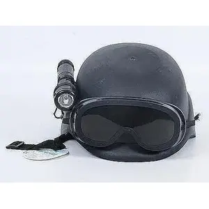 Police Helmet Adar with Built-in Flashlight, Model 5901271623620