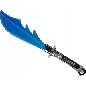 Toy Light-Up Machete for Children LEANToys model 16679 — battery-powered blue toy weapon
