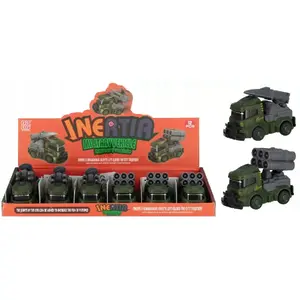 Toy army vehicle set mega creative AUTO WOJSKO P/B 9CM MC SMYK DISP 12/432, assorted small vehicles 9 cm