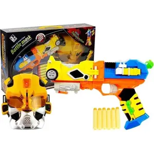Toy dart pistol LEAN Sport Robot 2-in-1 with foam darts and protective mask