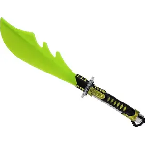 Toy Machete LEANToys model 16678 — battery-powered light-up yellow children's play weapon
