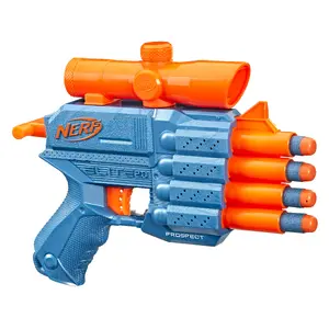Игрушечный бластер NERF Nerf Elite 2.0 Prospect QS-4 — синий/оранжевый, дальность 27 м, пластик, 8+