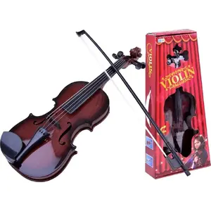 Toy violin Jokomisiada IN0102 for children — small-sized musical instrument, beginner’s play violin