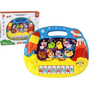 Educational Toy Keyboard LEANToys 17270 — musical organ with animal and space themes for learning English