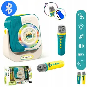 Karaoke set for children Bounn with two wired microphones, portable sing-along kit