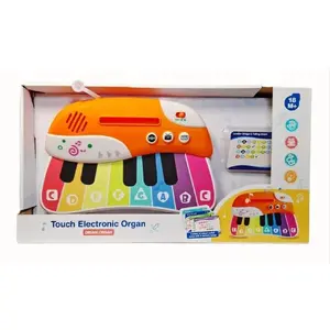 Electronic piano with play cards Swede model 5902496210633 — children's keyboard with demo songs and learning cards