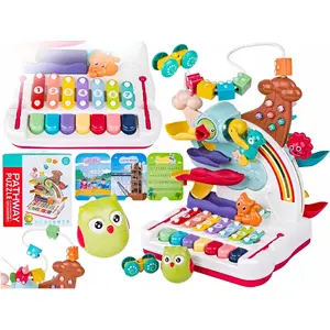 Детское пианино Bounn 5 в 1 с животными и горкой, для детей 3+