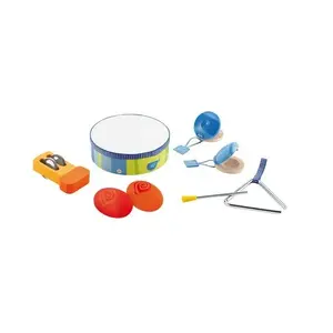 Musical toy set Sevi 82014 — castanets, maraca, ratchet, tambourine, triangle (multicolour) for 2+ years