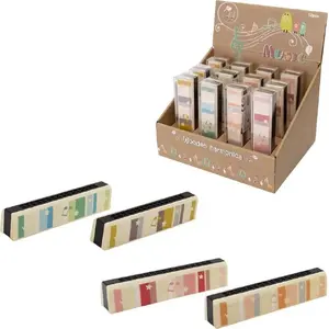 Wooden Harmonica ASKATO Harmonijka drewniana — acoustic mouth organ, natural wood construction