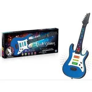 Adar electric toy guitar with light and sound, battery-powered, children's musical instrument