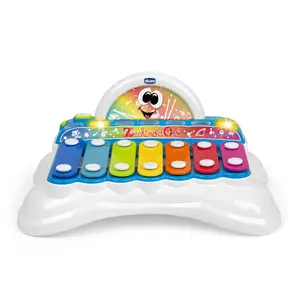 Игрушечный ксилофон CHICCO Flashy — разноцветный, для 1–4 лет, питание AA, 867 г