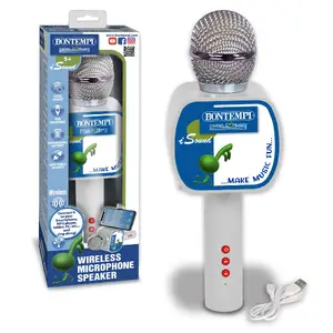 Toy microphone BonTempi Bontempi Wireless Speaker Microphone — white, 420 g, for ages 5+