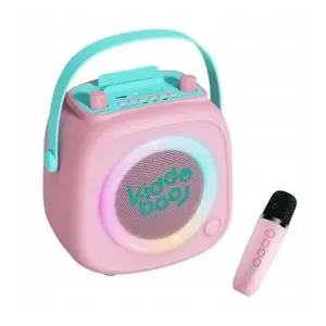 Детская караоке-колонка с микрофоном ATMOSPHERA Kidsvoice KB23028PNK SB10052 розовая