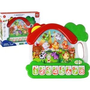 Educational Animal Piano Panel LEANToys Organki Pianinko (learning English) interactive musical toy