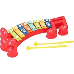 Music toy xylophone Lets play Let's Play - Cymbałki 8-tone, wooden keys, toddler percussion instrument