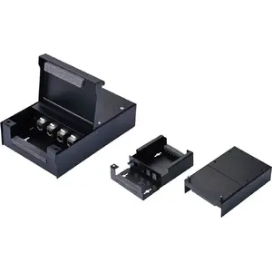 Wall Mount Enclosure for 4x Keystone Modules Triton VALUE — black