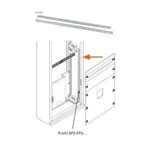 Профиль для монтажа передних крышек EATON BPZ-FPS/1150 для корпусов BPZ-FP (MPN 112346)